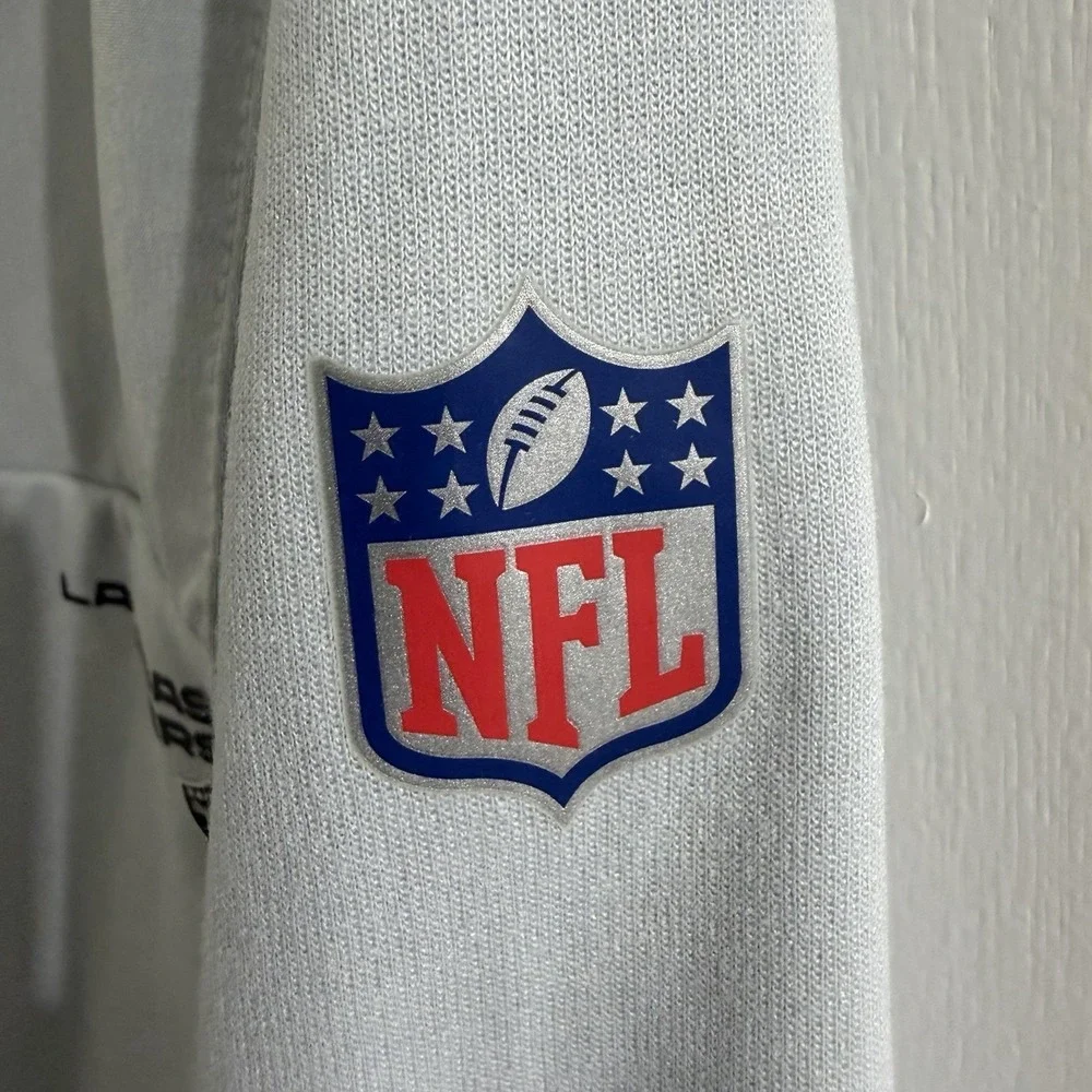 Nike‎ Las Vegas Raiders Dri-FIT On Field Quarter Zip Pullover Gray Men's M NFL